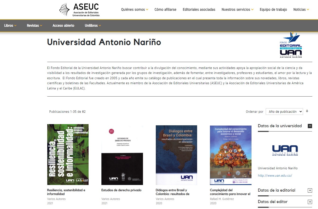 editorialUAN Unilibros